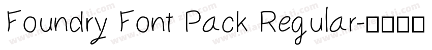 Foundry Font Pack Regular字体转换